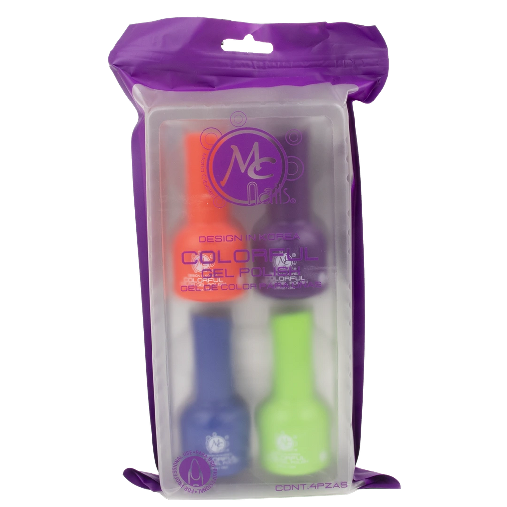 Colorful collection gel "P" Beautiful purple 4pz de 12ml c/u