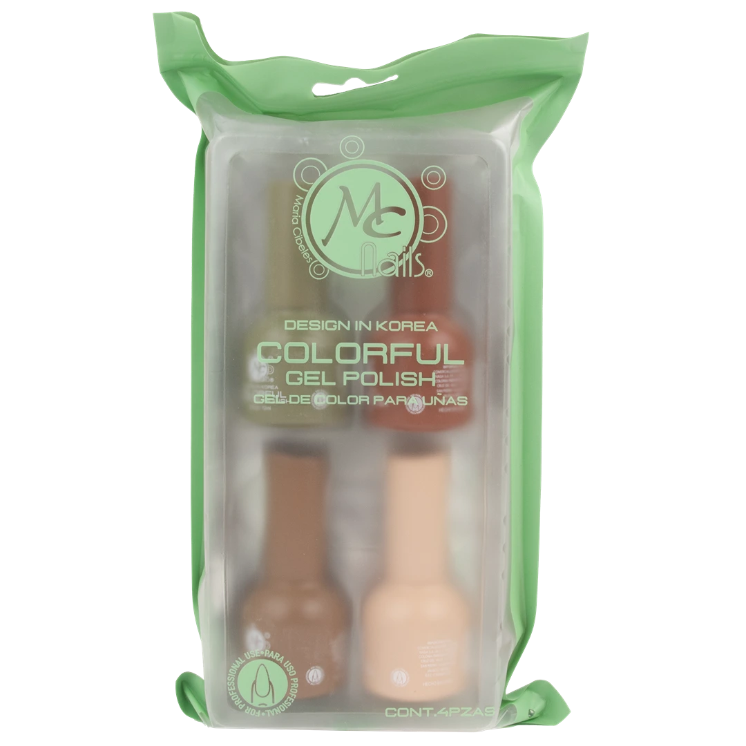 Colorful collection gel "E" Green Life 4pz de 12ml c/u