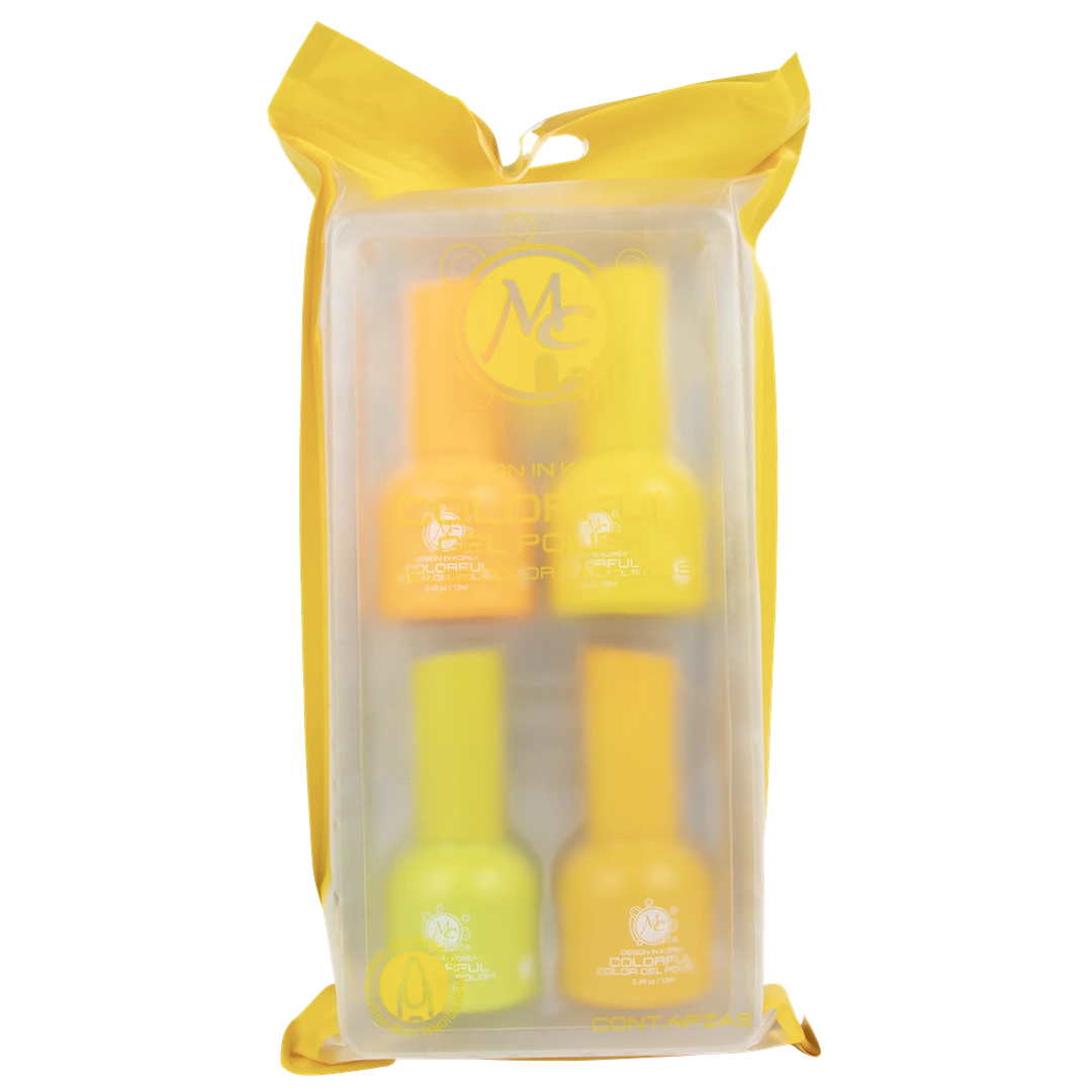 Colorful collection gel "G" Sun Light 4pz de 12ml c/u