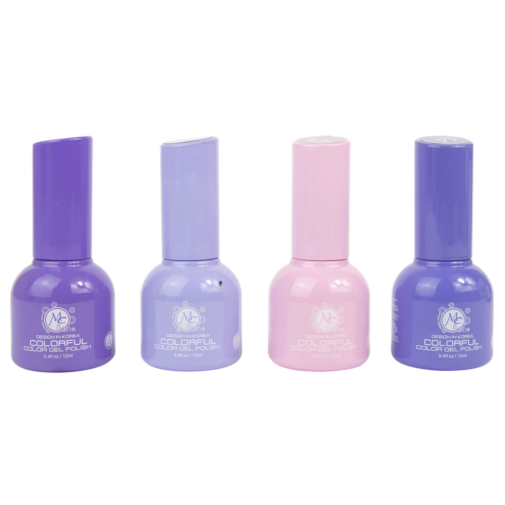 Colorful collection gel "D" Beautiful purple 4pz de 12ml c/u