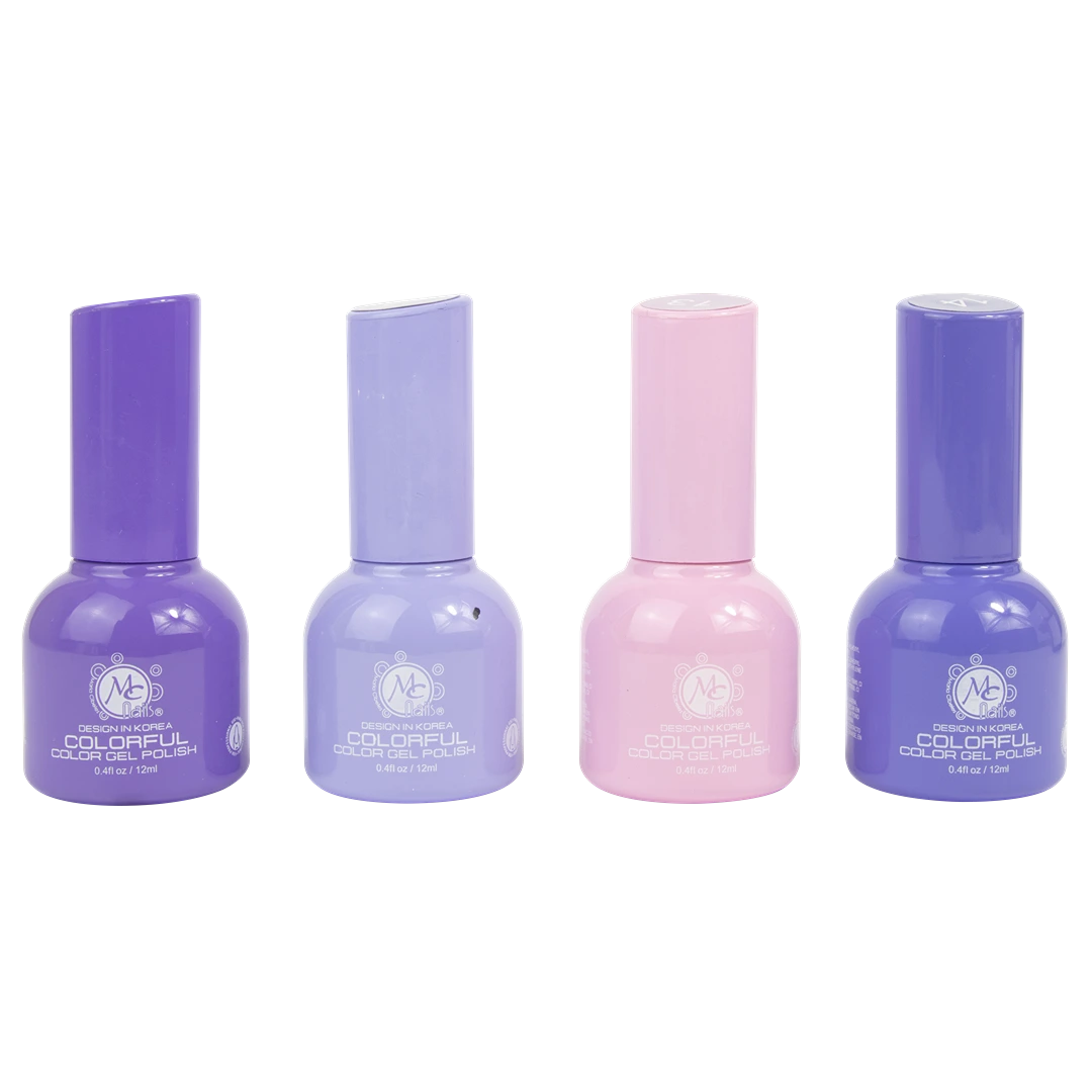 Colorful collection gel "D" Beautiful purple 4pz de 12ml c/u