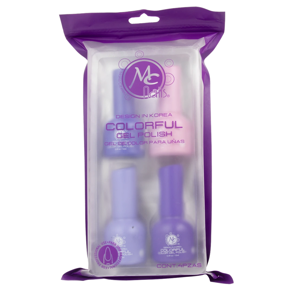 Colorful collection gel "D" Beautiful purple 4pz de 12ml c/u