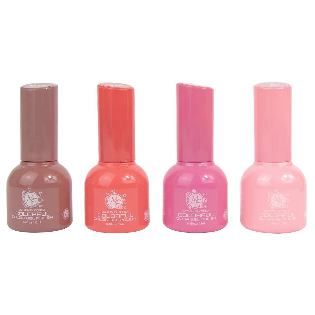 Colorful collection gel "O" Little Rose 4pz de 12ml c/uolorful collection gel "P" Beautiful purple 4pz de 12ml c/u