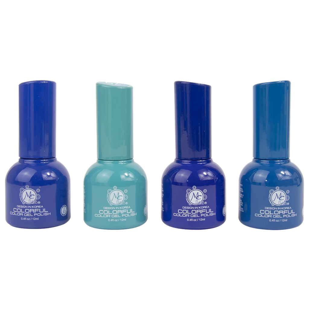 Colorful collection gel "M" Ocean Blue 4pz de 12ml c/u