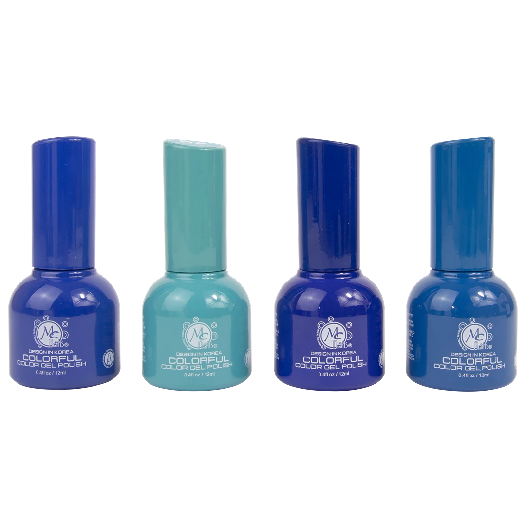 Colorful collection gel "M" Ocean Blue 4pz de 12ml c/u