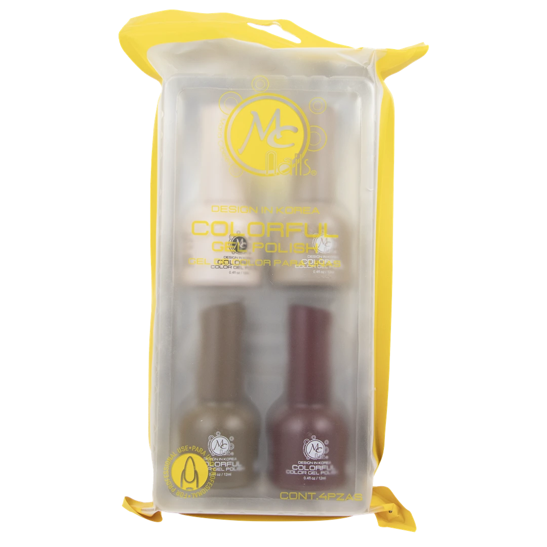 Colorful collection gel "A" Sun light 4pz de 12ml c/u