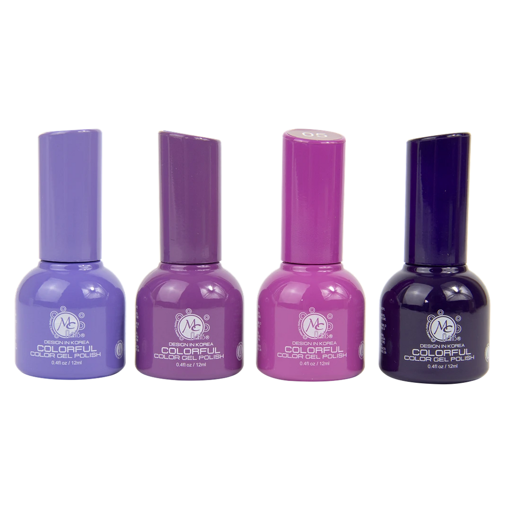Colorful collection gel "B" Beautiful purple 4pz de 12ml c/u