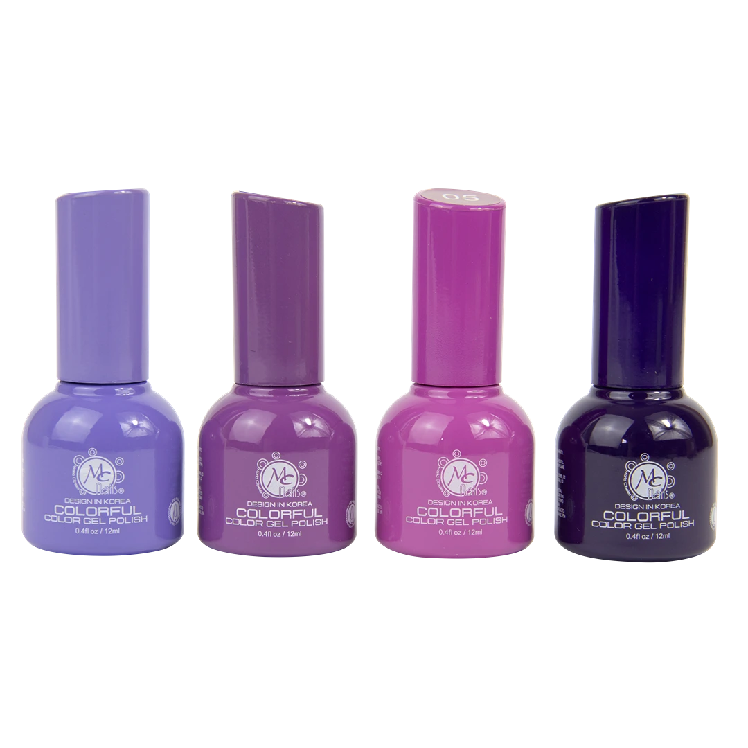 Colorful collection gel "B" Beautiful purple 4pz de 12ml c/u