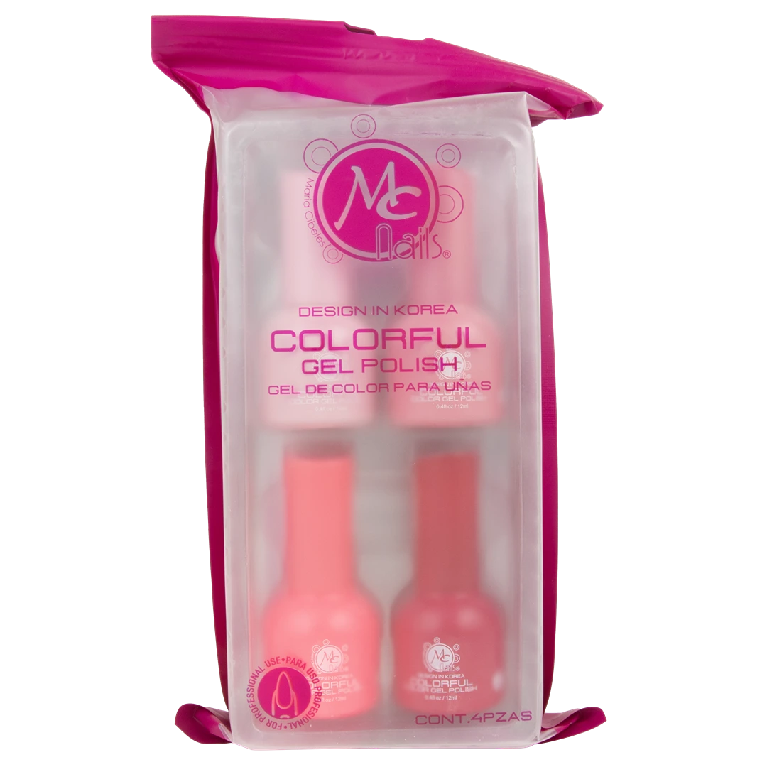 Colorful collection gel "N" Little Rose 4pz de 12ml c/u