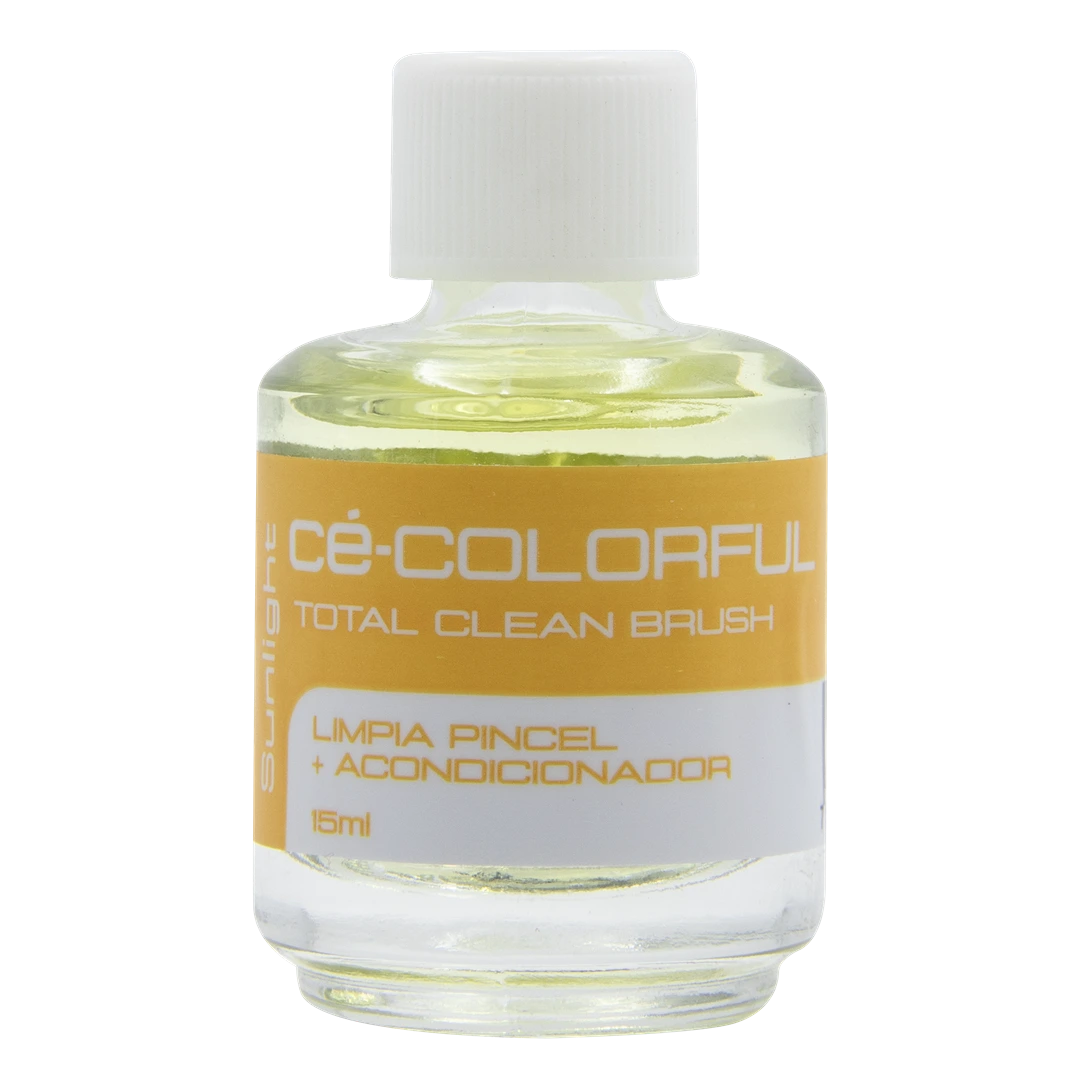 Colorful limpia pincel + acondicionador 15ml sun light