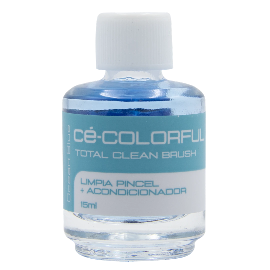 Colorful limpia pincel + acondicionador 15ml ocean blue