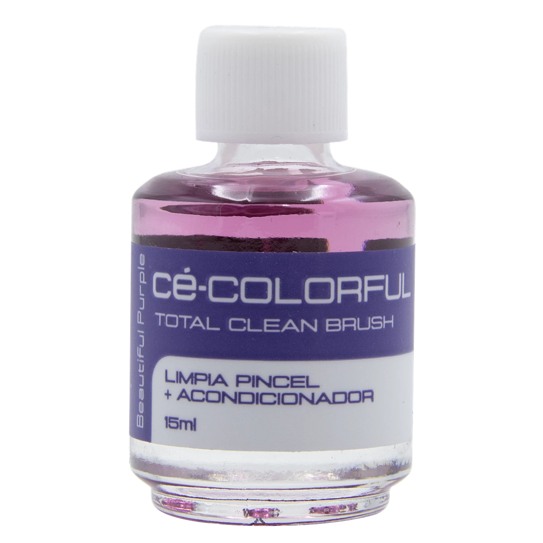 Colorful limpia pincel + acondicionador 15ml beautiful purple