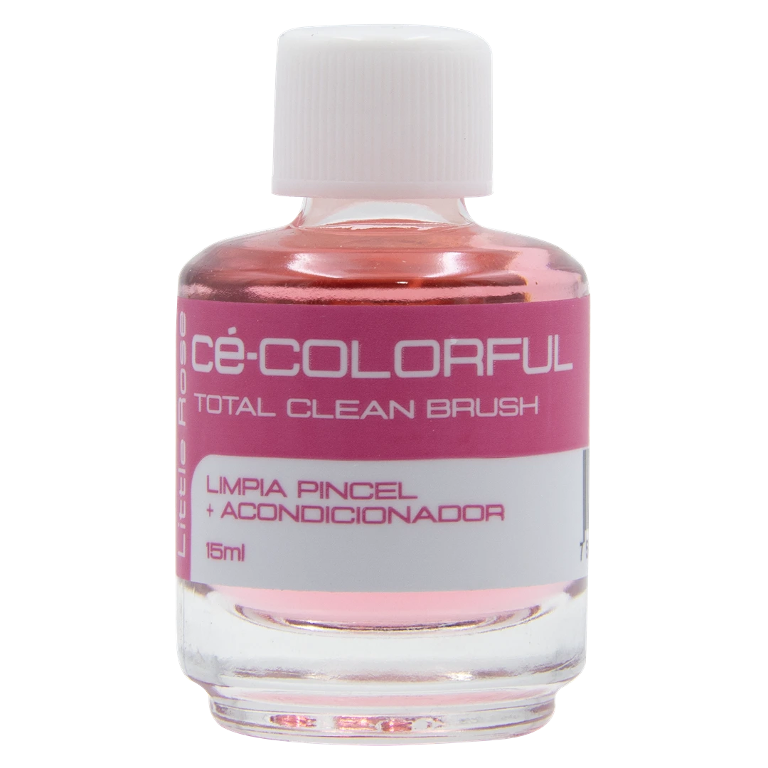 Colorful limpia pincel + acondicionador 15ml little rose