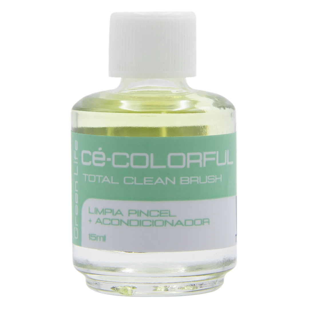 Colorful limpia pincel + acondicionador 15ml green life