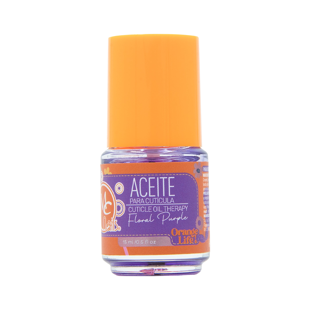 Aceite para cutícula Orange life  FLORAL PURPLE 15ml
