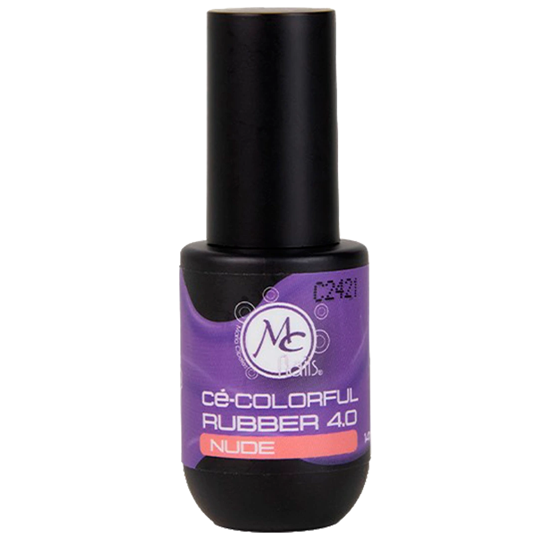 Colorful gel RUBBER 4.0 14ml color NUDE