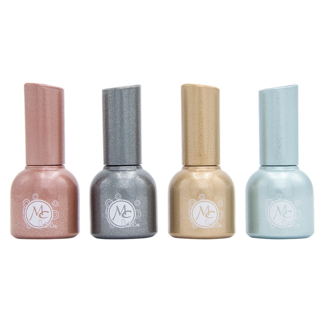 Colorful collection gel polish PLATIUM SERIES "B" 4 pzs