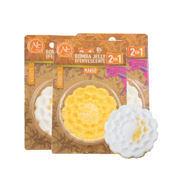 Bomba Jelly 2 en 1 efervescente MANGO TROPICAL