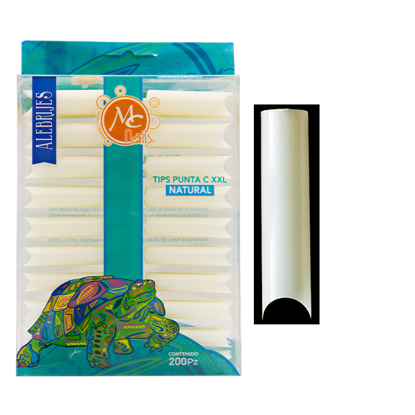 Tips Natural Punta C XXL 200 Pz