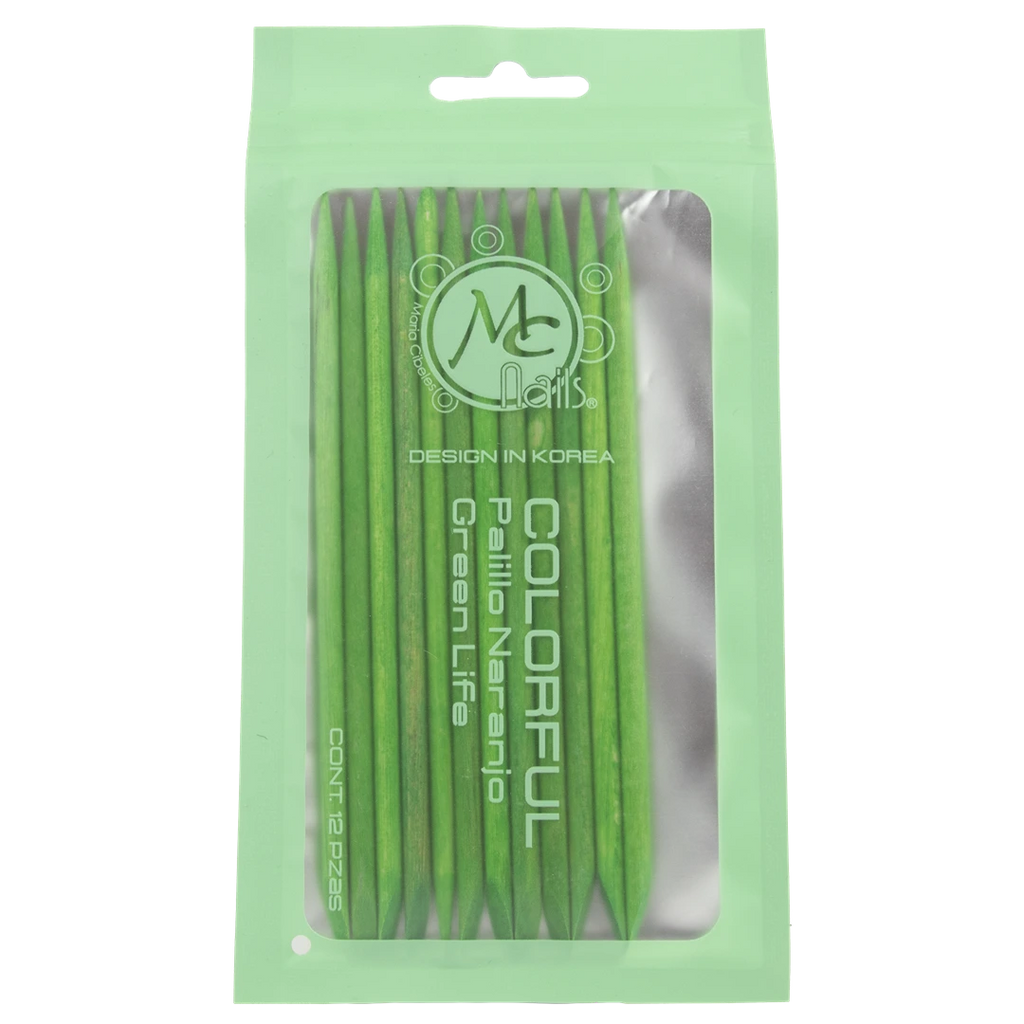 Colorful palillo de naranjo green life 12pz
