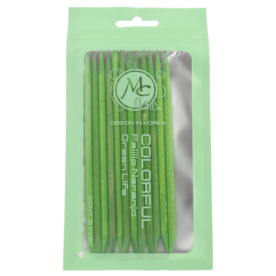 Colorful palillo de naranjo green life 12pz