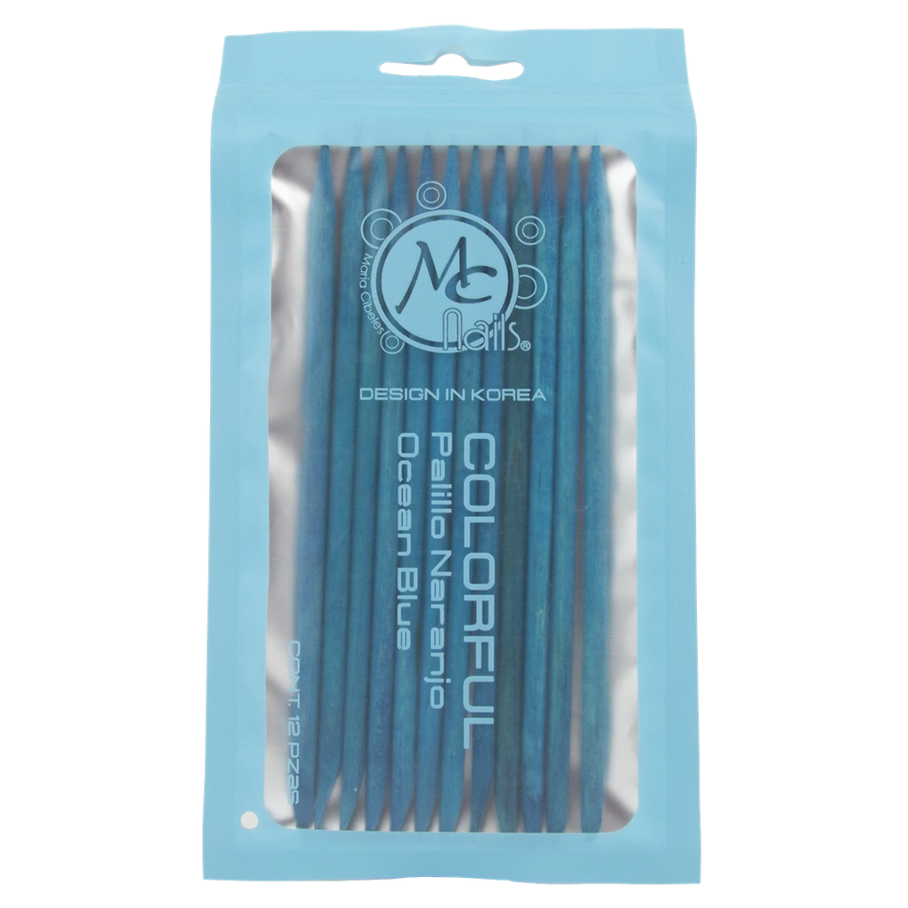 Colorful palillo de naranjo ocean blue 12pz