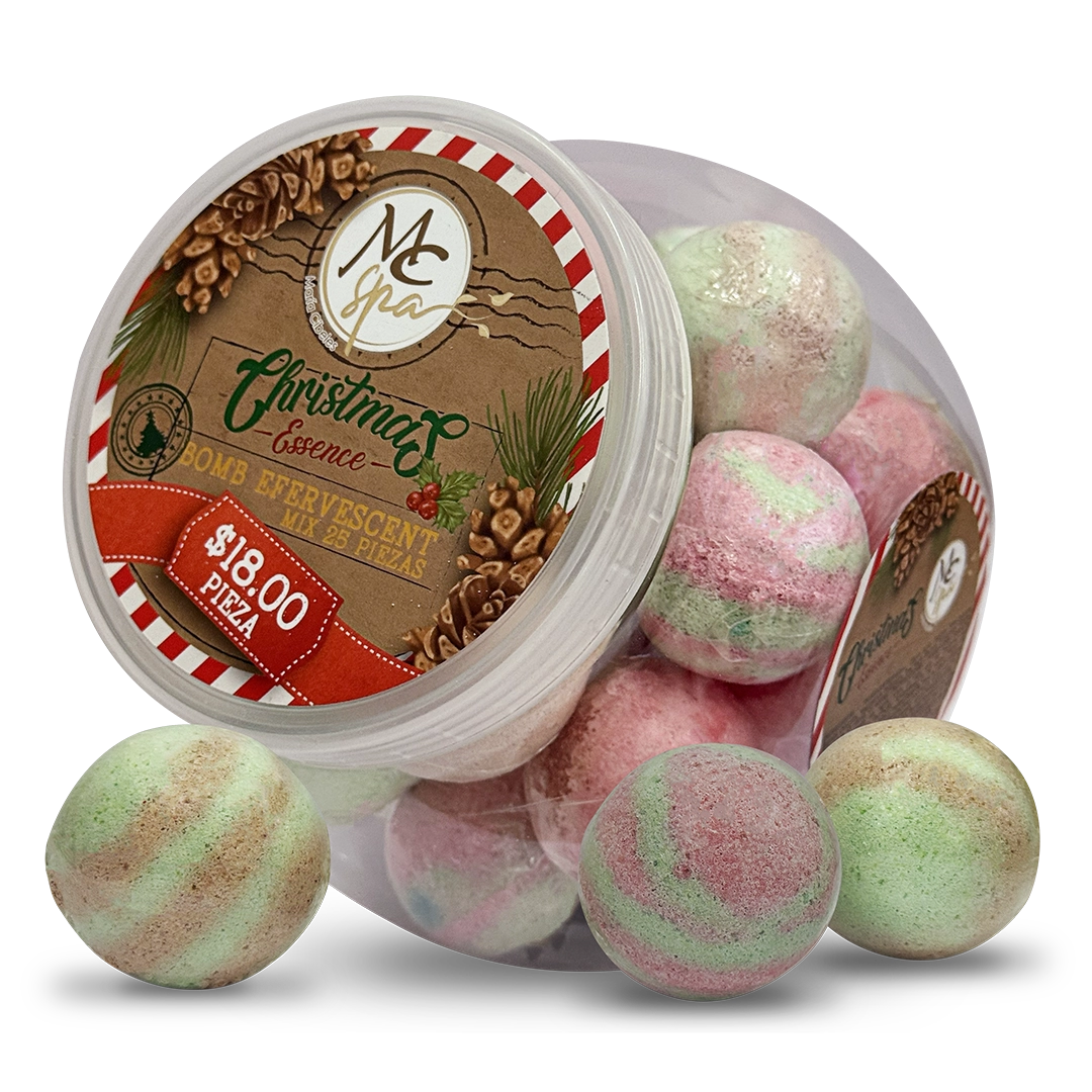 Tarro con 25 Bombas Efervescentes CHRISTMAS ESSENCE MIX - Edición limitada