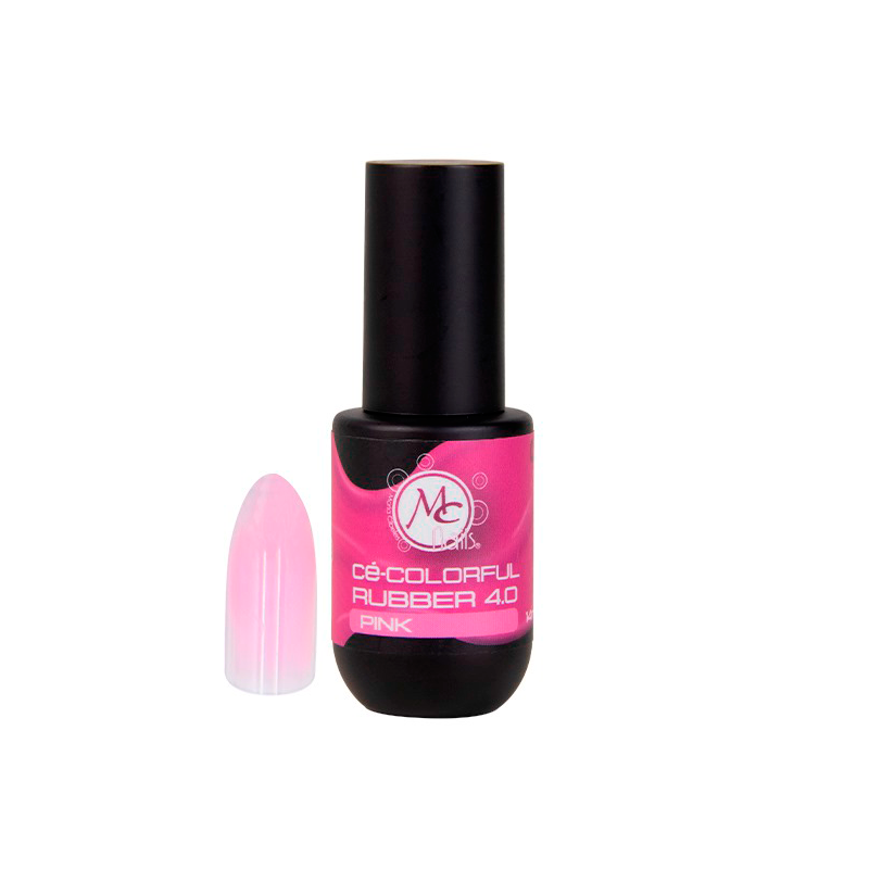 Colorful gel RUBBER 4.0 14ml color PINK