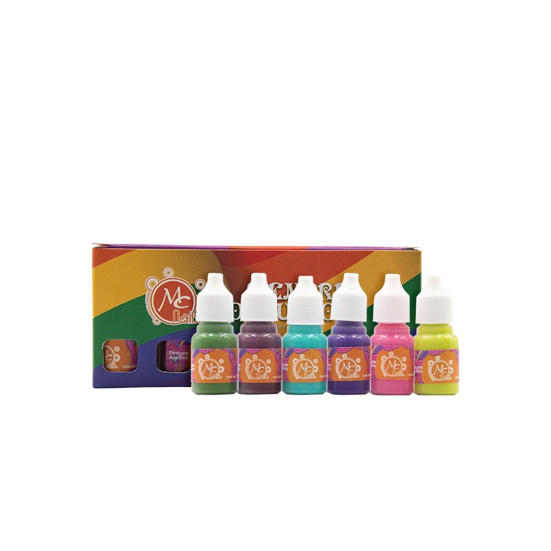 Pintura acrílica SIEMPRE ORGULLOSO 6 Pzs de 9ml c/u