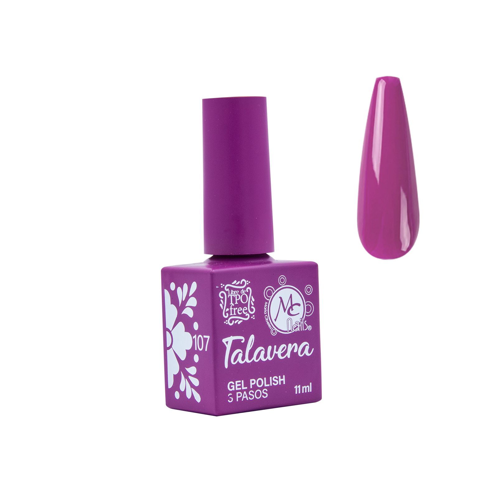MC nails Talavera GEL POLISH 3 pasos 11ml #107
